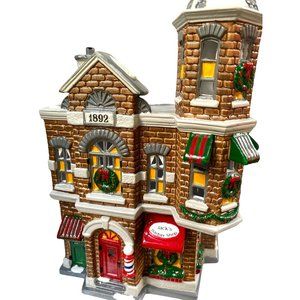 Department 56 Christmas Village Snow Village Jack's Corner Barber Shop
